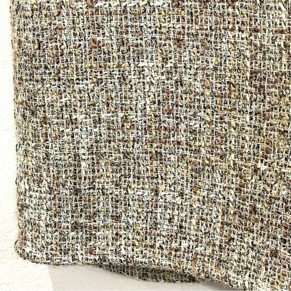 Banana Republic Factory Metallic Tweed Fully Lined Back Ruffle Skirt - 14 - NWT - Picture 5 of 14